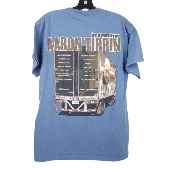 Aaron Tippin T Shirt Size Medium In Overdrive 2009 - Picture 2 of 6